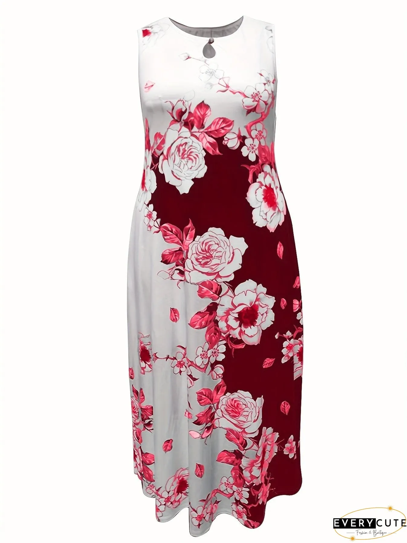 Plus Size Floral Dress