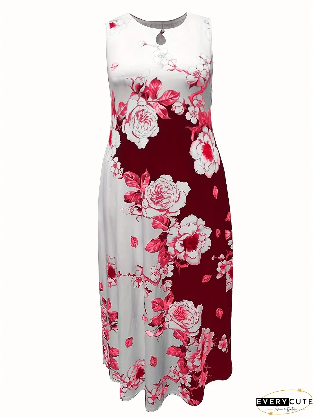 Plus Size Floral Dress