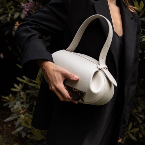 Mongw Women Bag 2021 New Circular PU Vintage Solid Hasp Soft Luxury Designer Bags Shoulder Bag Handbag Pures And Bags Crossbody