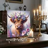 Framed Diamond Painting - Full Round Drill - Cow (25x25cm)