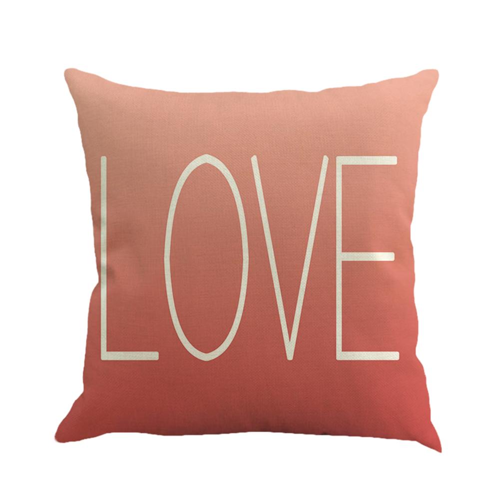 

Linen Cushion Cover Love Throw Car Home Decor Pillow Case Valentines Day, 501 Original