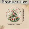 XMAS DIY Acrylic Special Shape Diamond Painting Hanging Pendant Hanging Kit