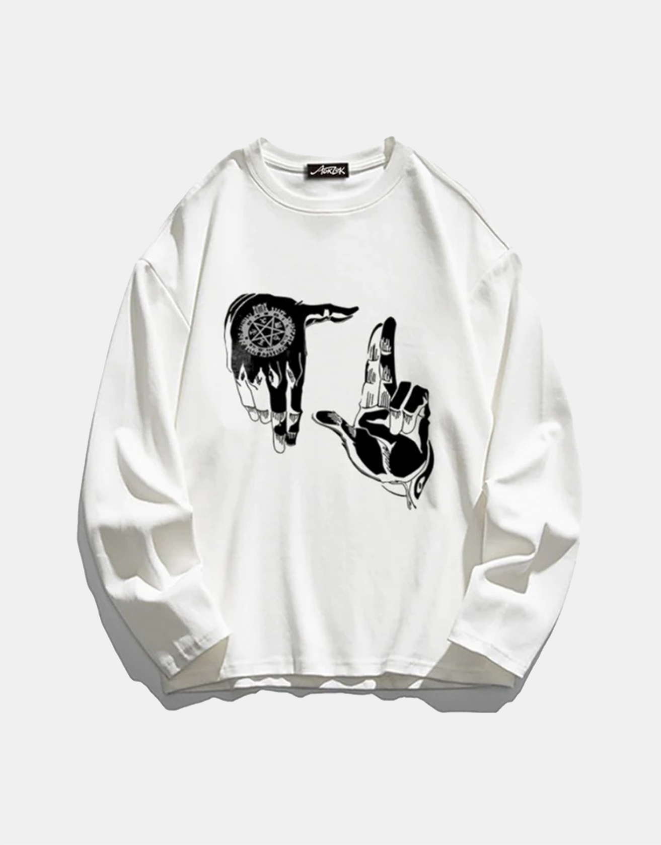 Hip Hop Gesture Street Print Sweatshirt / TECHWEAR CLUB / Techwear