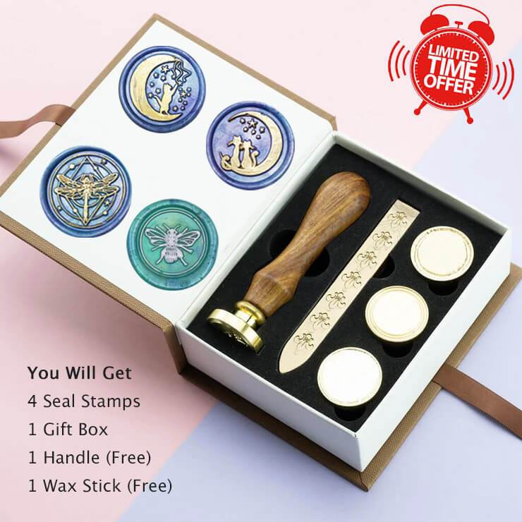 Rabbit Wax Seal Stamp cute bunny Wax stamp seal kit wedding invitation  sealing wax stamp moon and stars wax seal stamp kit - AliExpress