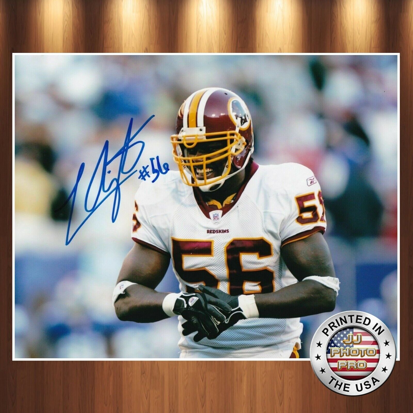 LaVar Arrington Autographed Signed 8x10 Photo Poster painting (Redskins) REPRINT