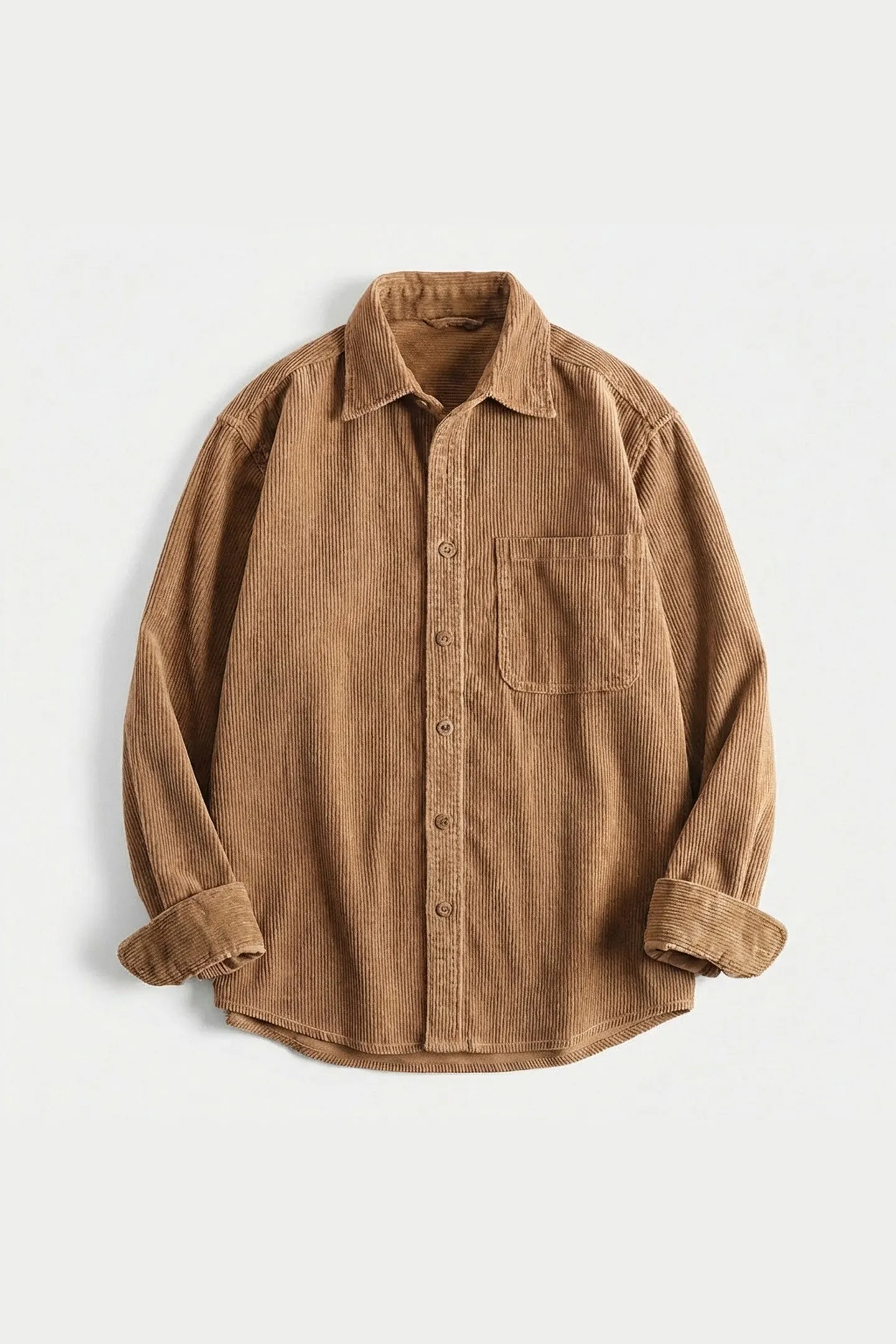 Men's Corduroy Overshirt &ndash; Soft Cotton Cord Shacket for Layering