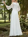 Wet Look Lacy Long Sleeves Maxi Dress