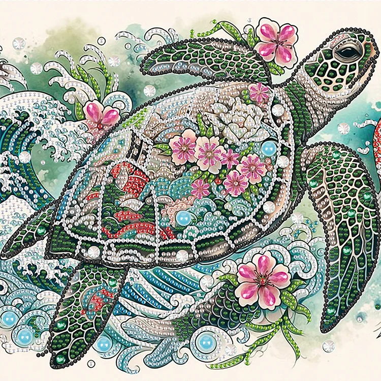Sea Turtle - Partial Drill - Special Diamond Painting(30*30cm)