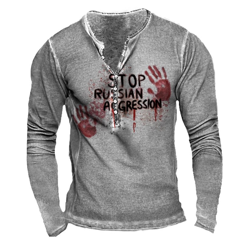 STOP RUSSIAN AGGRESSION Outdoor T-shirt-Compassnice®