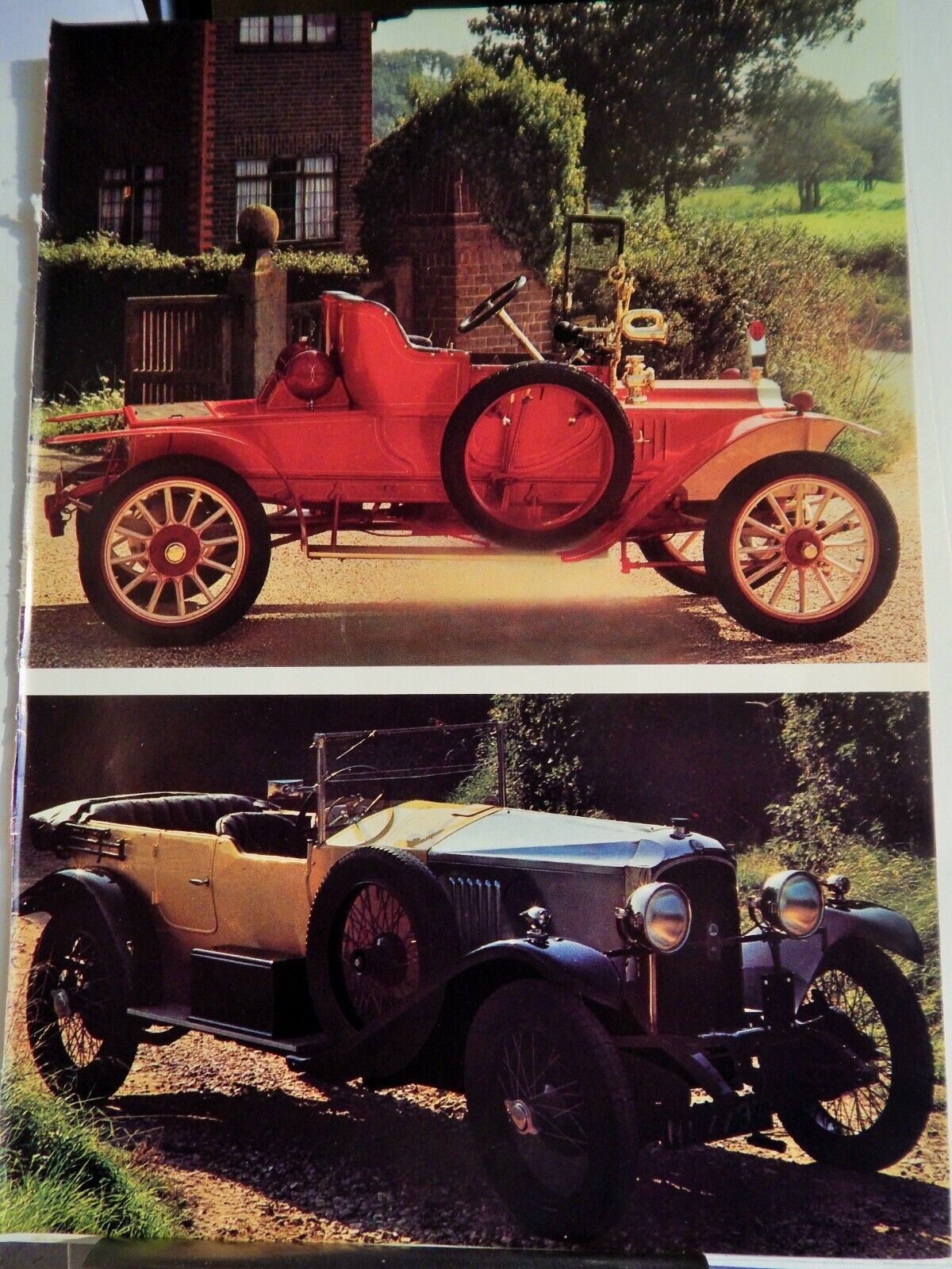 Photo Poster painting 1909 VAUXHALL / 1923 OE 30-98 AUTOMOBILES 1967 reprint