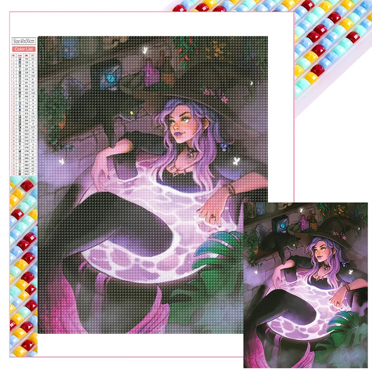 Mermaid - Full Square Drill Diamond Painting - 30*40CM(Picture)