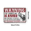 (Multi Style)Warning - Vintage Metal Signs(8*12Inch) - Warning