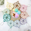 Handmade Knitted Coaster Supplies DIY Hand Woven Round Floral Coasters Set Bohemian Pattern Creative Coaster Crafts Knit Kit Heat Insulation Braided Mug Mat For Home Wall Decor Gift Office