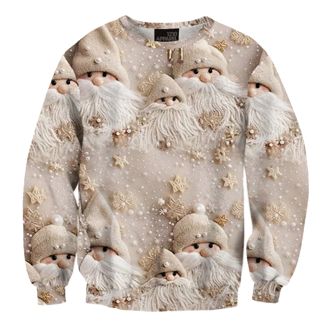 Unisex Santa Claus Printed Ugly Christmas Sweater