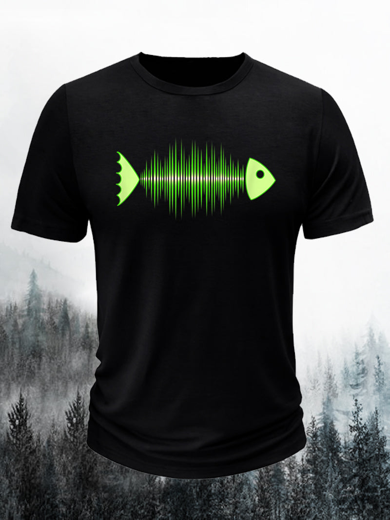 Men's Fishbone Sonic Music Short-Sleeved Shirt