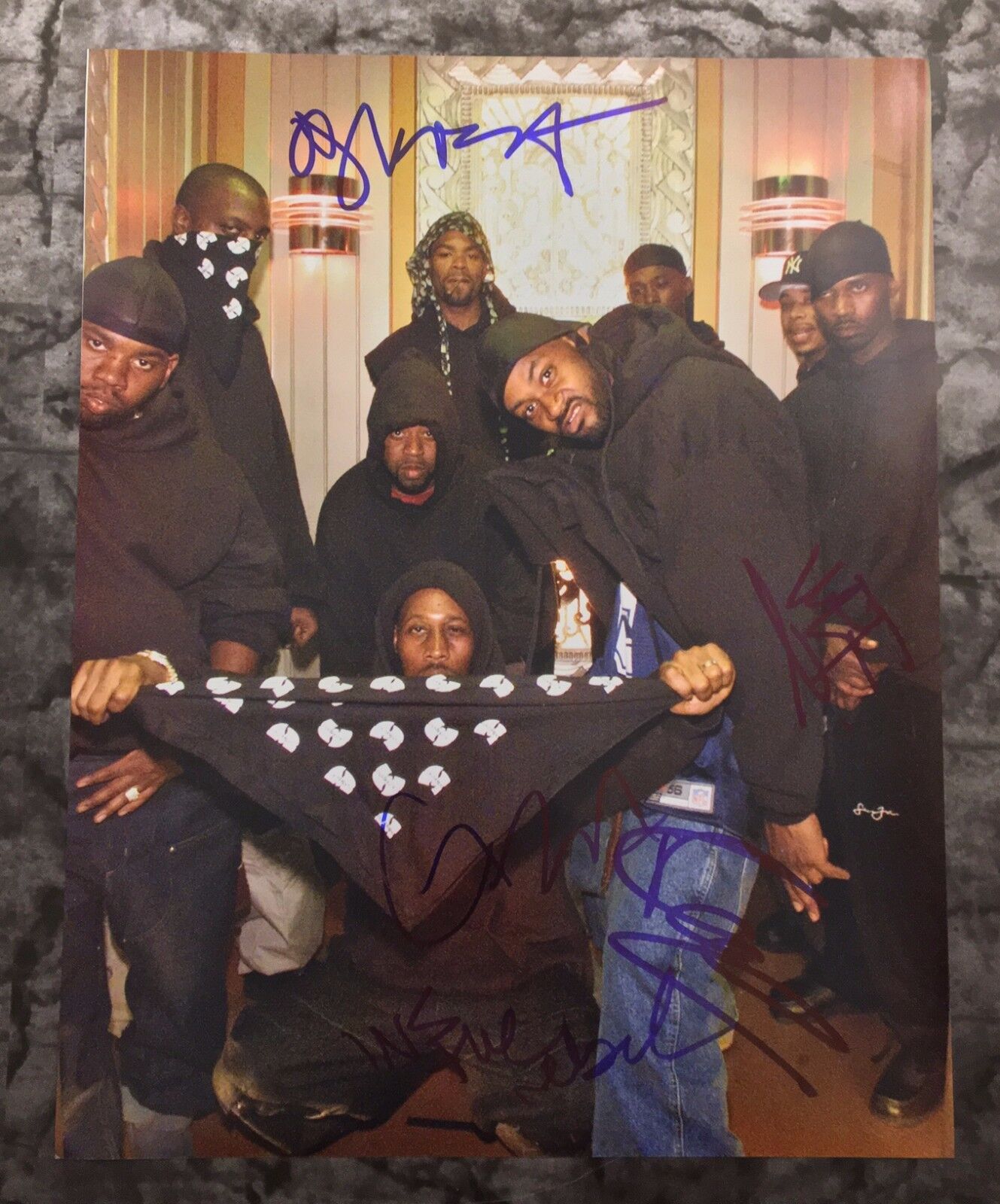 GFA Method Man Ghostface x5 * WU-TANG CLAN * Signed 11x14 Photo Poster painting PROOF W1 COA