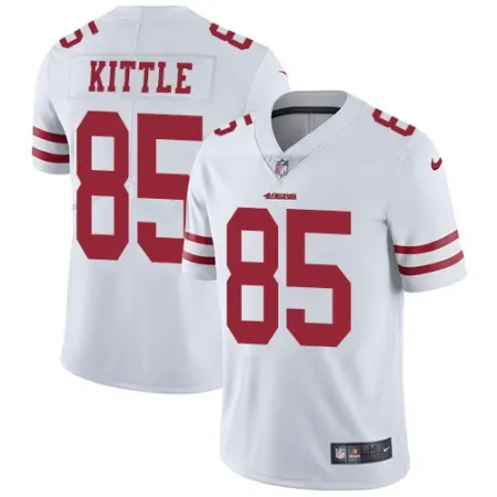 Men's San Francisco 49ers #85 George Kittle White Vapor Untouchable Limited Stitched NFL Jersey