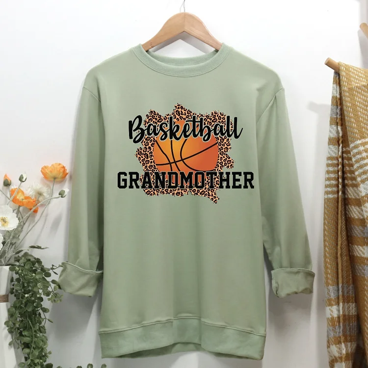 Basketball Grandmother Women Casual Sweatshirt-Annaletters
