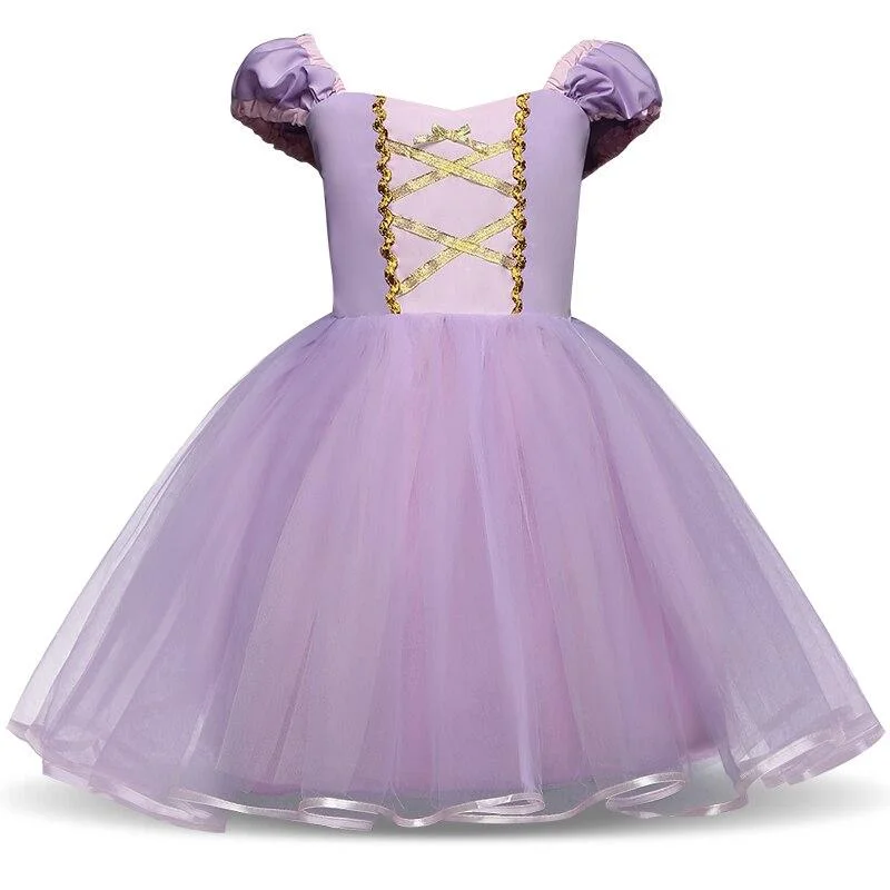 12M-5Y Baby Girls Dress Cartoon Snow Costume Kids Cosplay Party Clothing Princess Toddler Girl Dresses Vestido