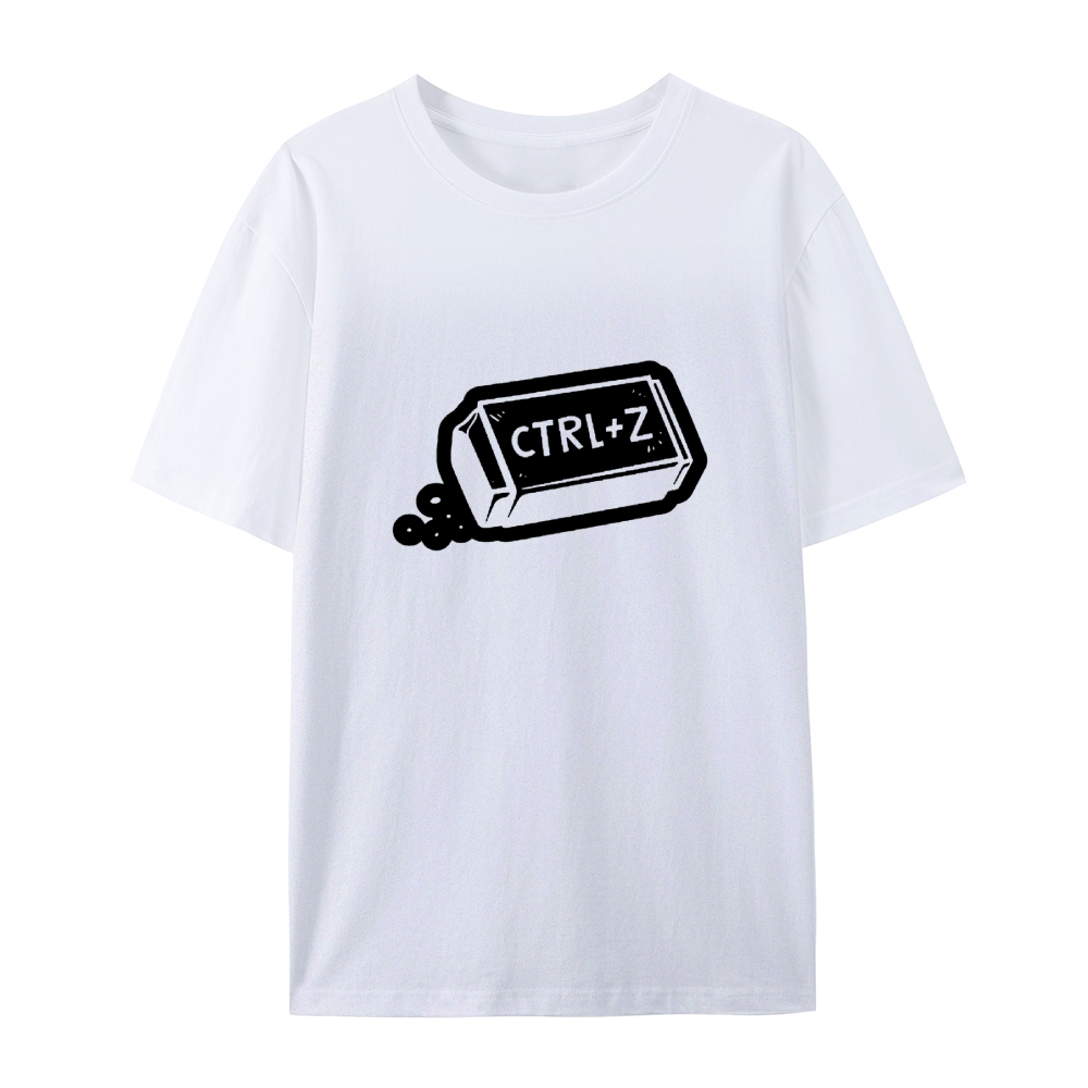 Undo Mistakes: The 'CTRL+Z' Pink T-Shirt