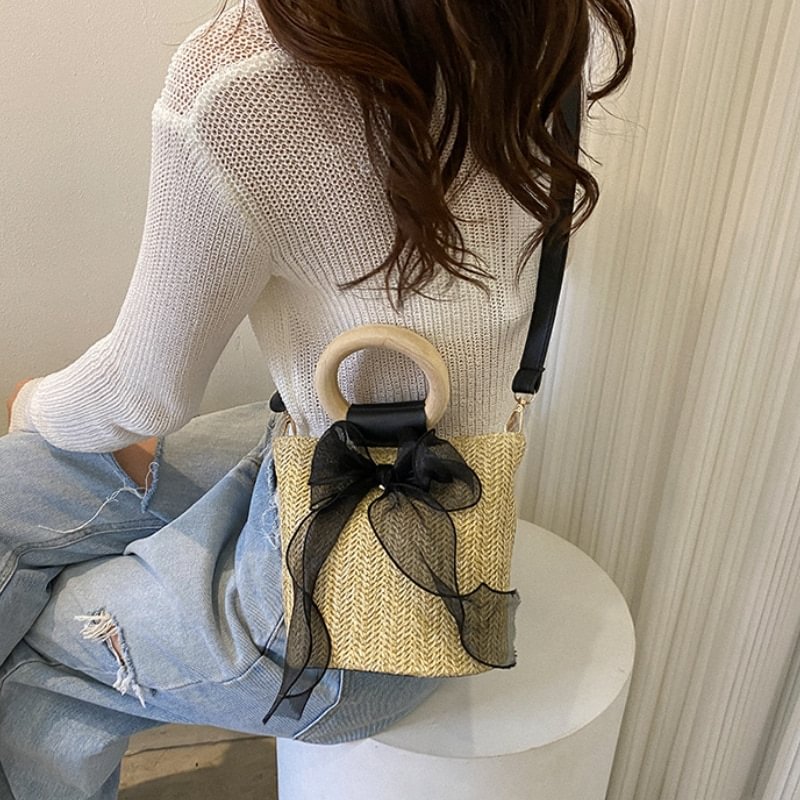 Handbags for Women 2022 Designer Luxury Woven Casual Girly Western Style Bag  Casual Tote US Mall Lifes