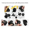 1 Pair Rubber Casters Mute Trolley Case Wheels Deluxe Repair Tool (54*18mm)