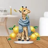 >SALE<Acrylic Lemon Giraffe Diamond Painting Desktop Ornaments Bedroom Table Decor