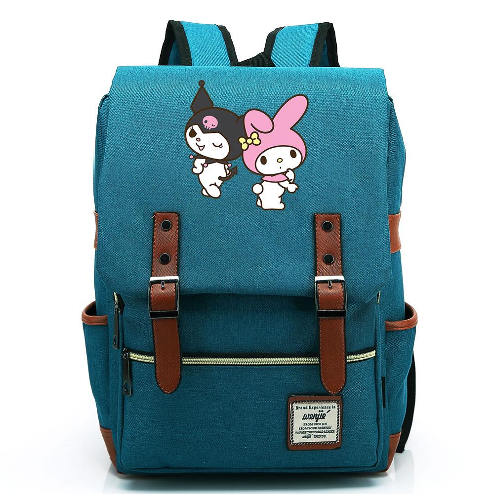 Mayoulove Kuromi Backpack Lightweight Design with Comfortable Straps for School Use-Mayoulove