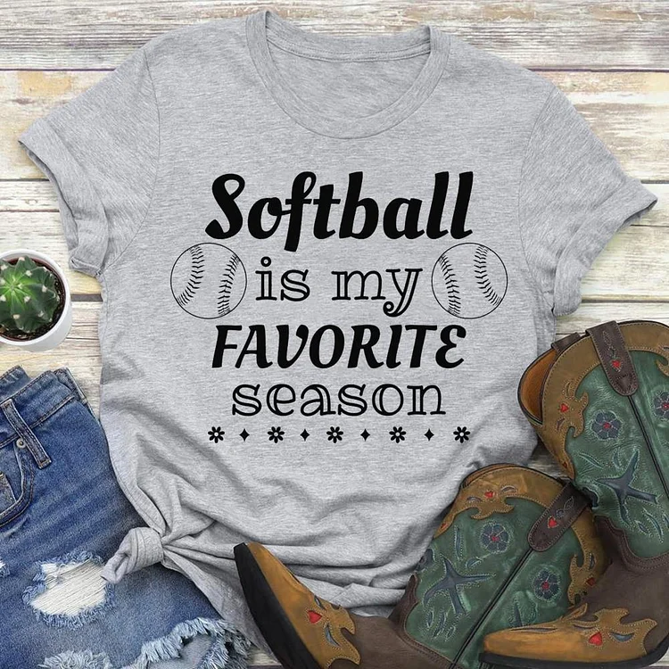AL™ softball is my favorite season T-shirt Tee -01354-Annaletters