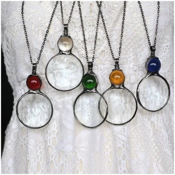 🎁Christmas Hot Sale🔥-Magnifying Glass Necklace gift