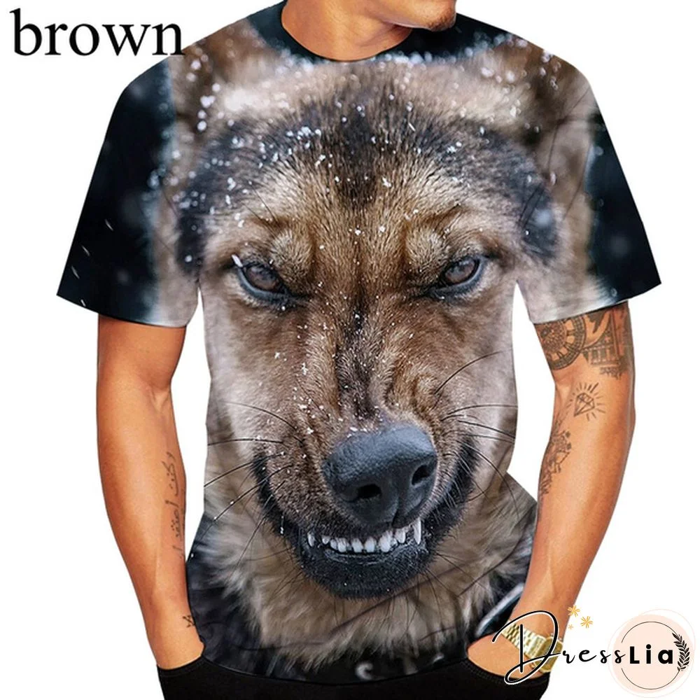 Unisex Funny Dog 3D Printed Cute T-shirt German Shepherd Tops