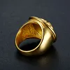 European and American Hip-Hop Versatile Accessories - Golden Myth Ring