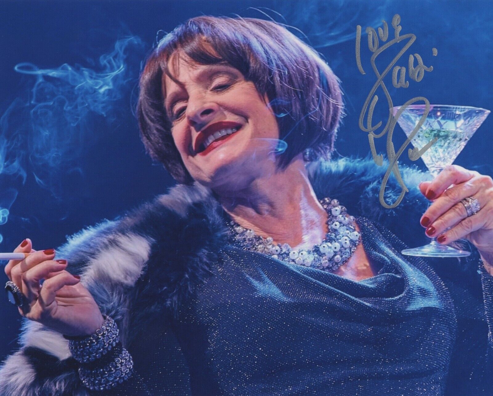 PATTI LUPONE SIGNED AUTOGRAPH 8X10 Photo Poster painting LIFE GOES ON ANYTHING GOES BROADWAY #2