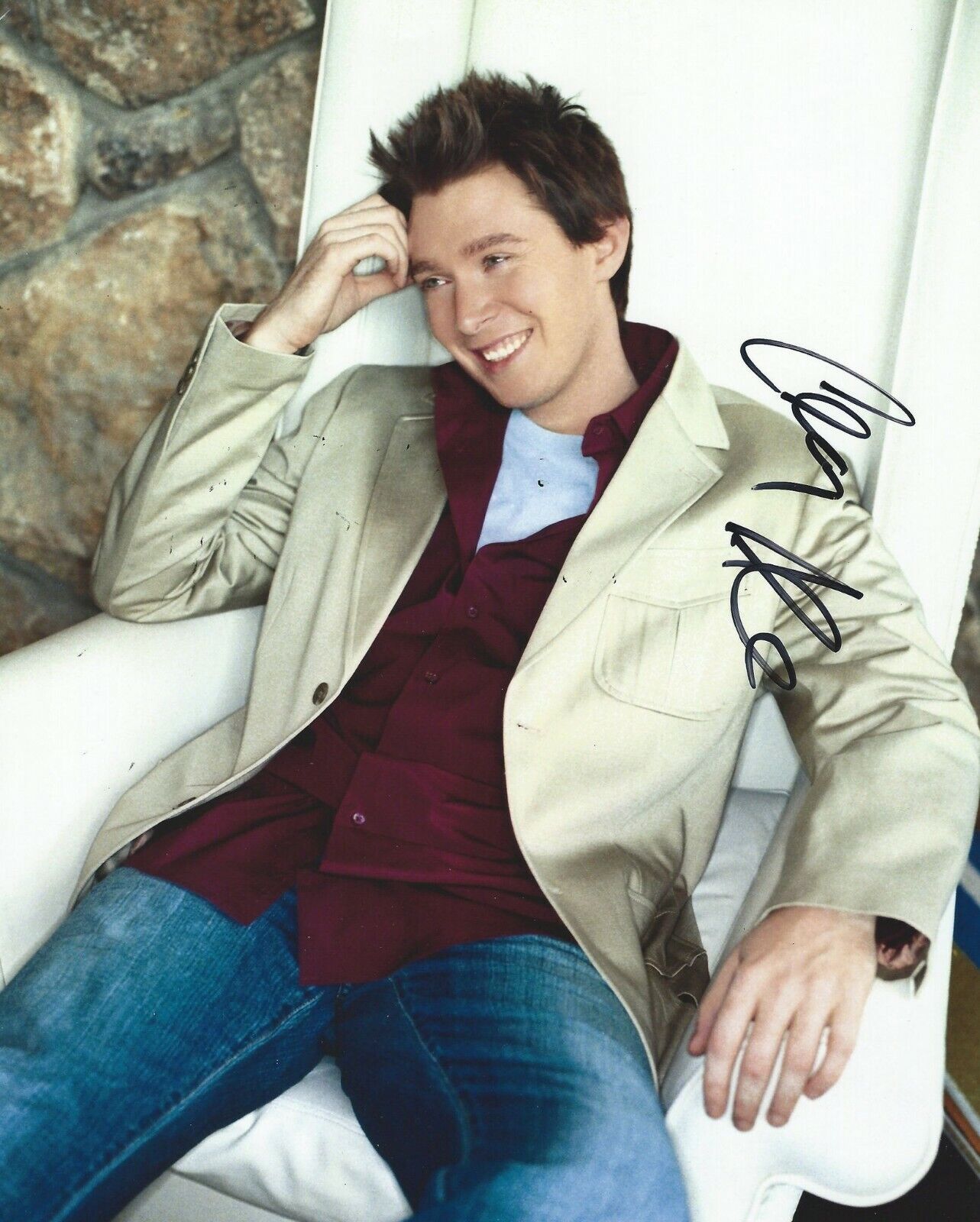 AUTOGRAPHED SIGNED 8x10 Photo Poster painting Picture: Clay Aiken from American Idol