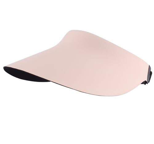 Home Prefer Women's Sun Visor Hat Wide Brim Sport Visor Adjustable Tennis Golf Visor Summer Ponytail Beach Sun Cap UPF50+