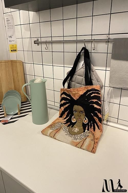 MidiSono - African Woman Canvas Bag