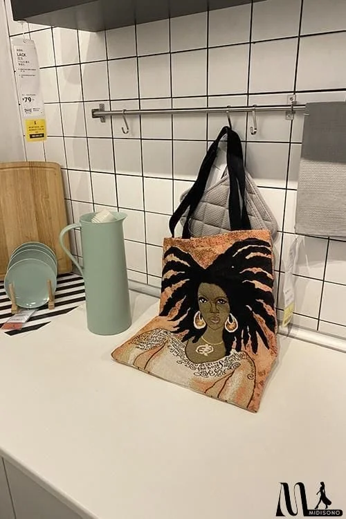 MidiSono - African Woman Canvas Bag