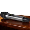 Wireless Microphone For Singing with Rechargeable Receiver Metal Cordless Handheld Mic for Home Karaoke Meeting Party Church Wedding KTV