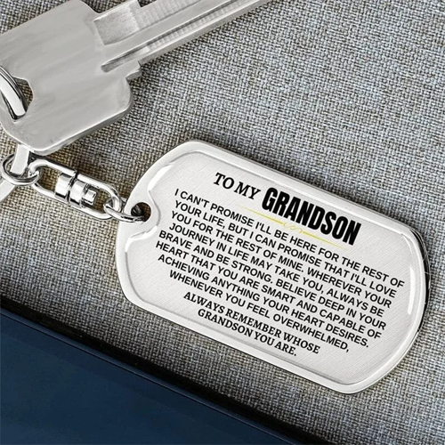 Perfect Gift to Grandson Keychain