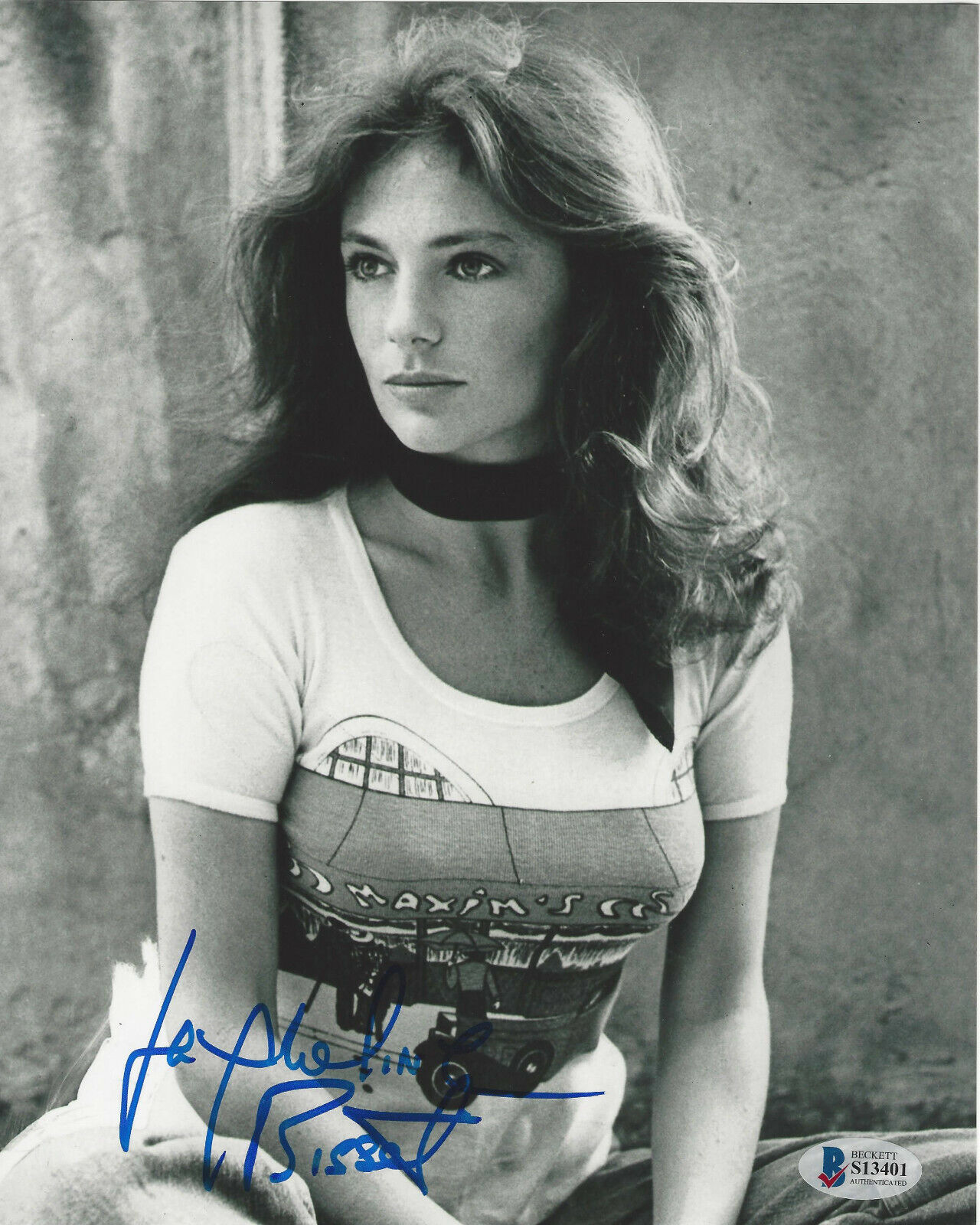 JACQUELINE BISSET SEXY ACTRESS SIGNED BULLITT 8X10 Photo Poster painting 5 BECKETT COA BAS