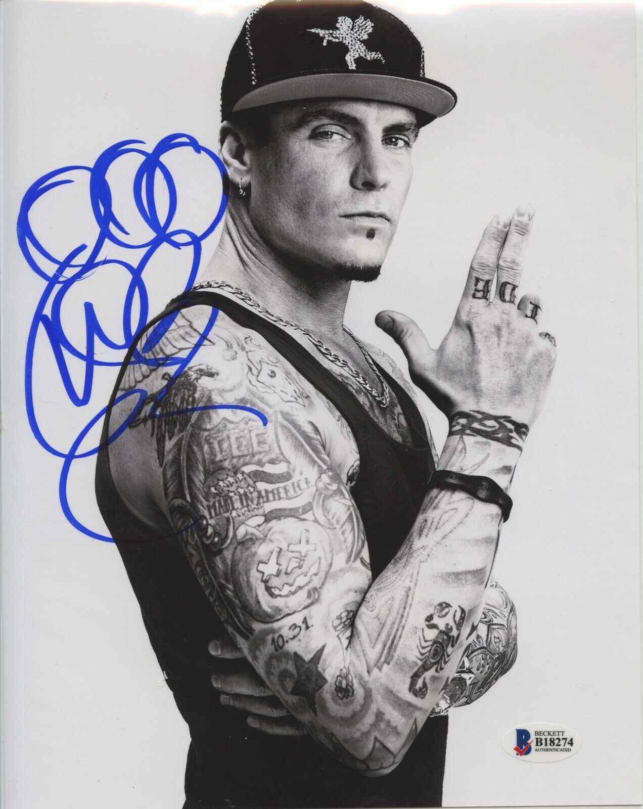 VANILLA ICE 8x10 Photo Poster painting Signed Autographed Auto BAS Beckett NINJA Rob Van Winkle