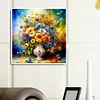 Diamond Painting -DIY Full Round Drill Flowers Oil Painting(40*40CM）