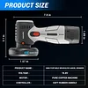 Brushless angle grinder tool with two 16.8V 2000mAh batteries, 5 cutting discs