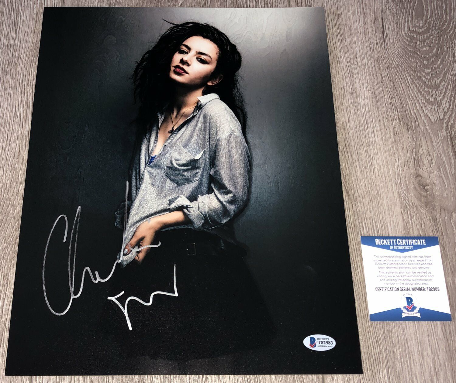 CHARLI XCX SIGNED AUTOGRAPH SEXY SUCKER 11x14 Photo Poster painting C w/PROOF