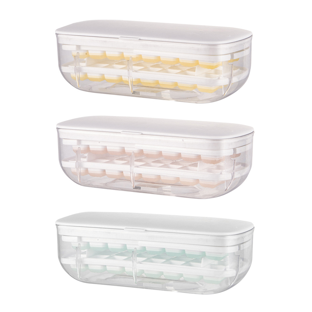 

Refrigerator Frozen Ice Cube Cold Mold with Lid Popsicle Maker Mould Set, Green, 501 Original