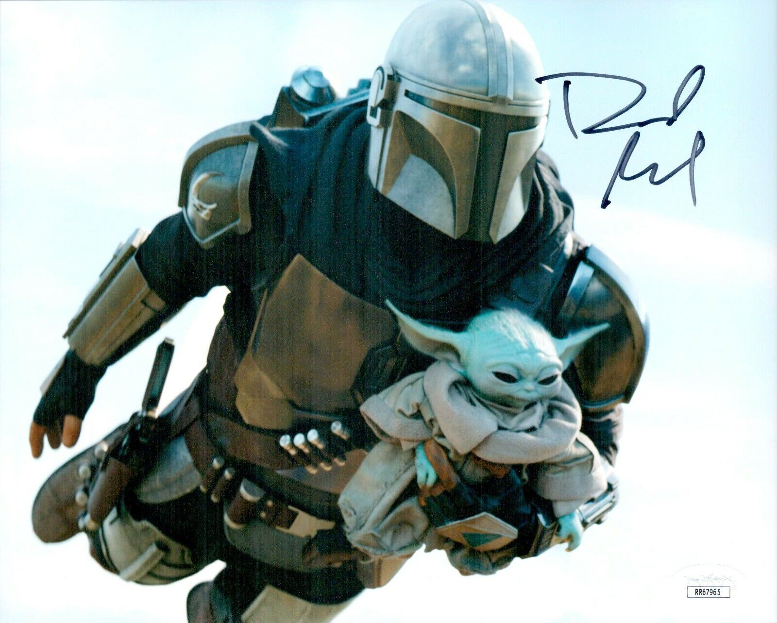 DAVID ACORD Signed 8x10 Mandalorian BABY YODA GROGU Photo Poster painting Autograph JSA COA