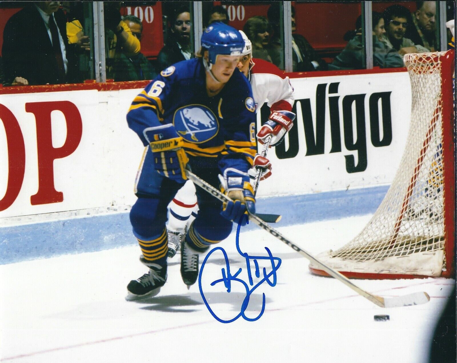 Signed 8x10 PHIL HOUSLEY Buffalo Sabres Autographed Photo Poster painting - COA