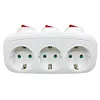 3 Horizontal Socket Power Adapter Power Converter Socket for Living Room Bedroom