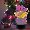 DIY Diamond Painting 7 Color Night Light Lamp Home Decoration Ornament Gift Kit(Christmas Bell)