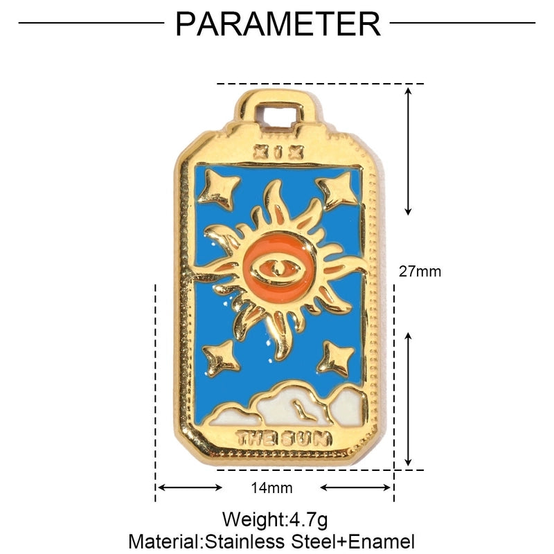 3 PCS/Package 13 * 20mm 14*27mm 28*39mm Titanium Steel Rhinestones Santa Claus Cherry Snowman Pendant Jewelry Accessories